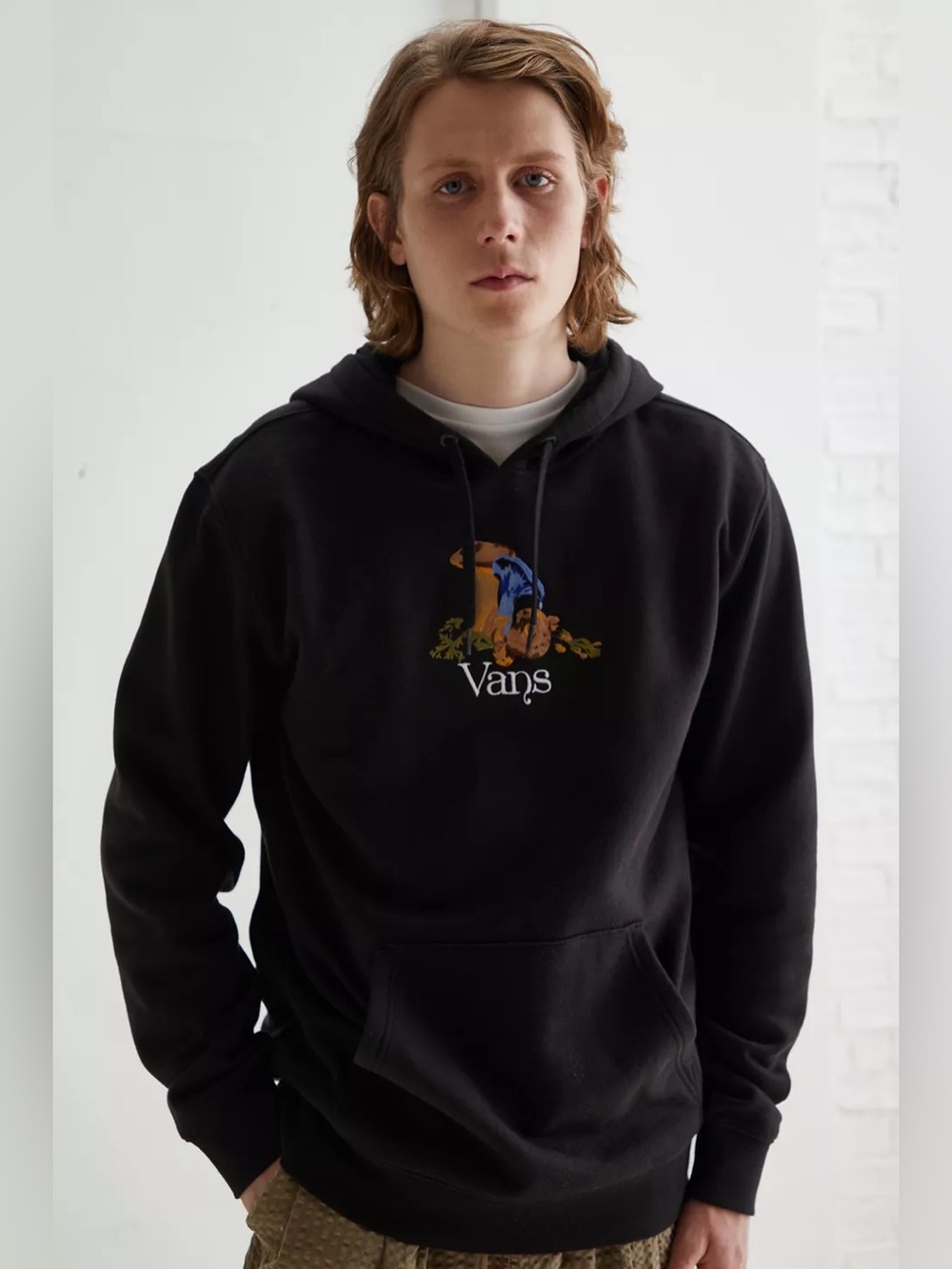 Vans Still Life Embroidered Hoodie Sweatshirt size Small